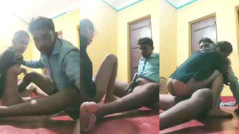 Leaked desi GF gets her boobs sucked and pussy fucked hard on the floor