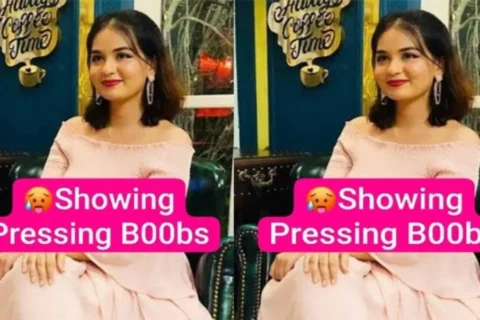 Beautiful Desi GF Latest Most Exclusive Viral Video Showing Pressing Boobs with Cute Expressions Sex Video XXX