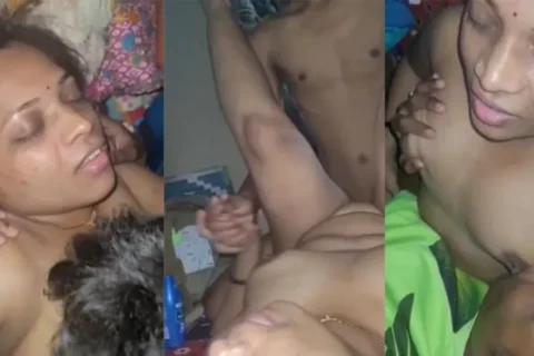 Widow Aunty Having Threesome With Two Young Boys