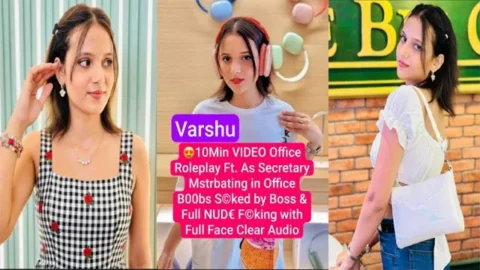 Varshu Actress New Office Roleplay Secretary Mstrbating in Office Boobs Sucked by Boss Fucking with Full Face