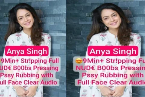 Beautiful Desi Model Anya Latest Most Exclusive Live Stripping Boobs Pressing Pussy Rubbing