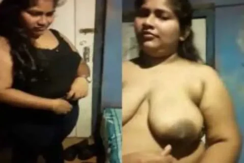 Fatty Indian girl captured nude by lover