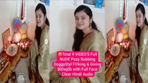 Gorgeous Desi Girl Full Nude Pssy Rubbing Doggy Styl Fucking Giving Blowjob with Full Face