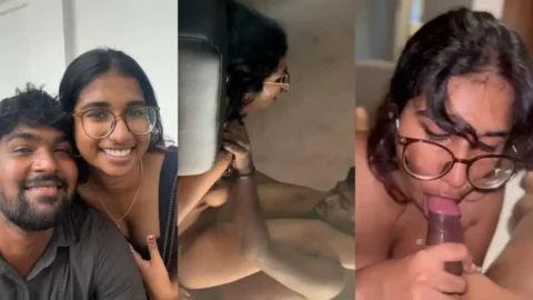 Submissive Tamil Girl with a Big Ass Gives Blowjob and Takes a Hard Doggy Fuck