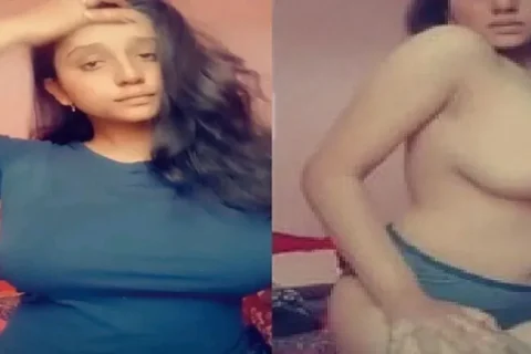 Girlfriend Exposing Huge Boobs In New Desi MMS