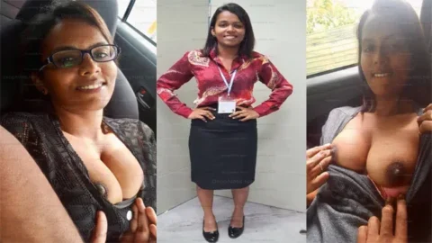 Tamil Young Office working Girl Blowjob Fucking inside the Car Pron Video