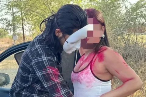 Jaslin gets her wet pussy fucked hard by 18 year old stranger during Holi