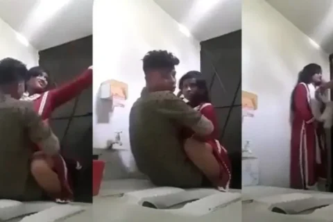 Beautiful Babe Washroom Fucking In By Lover