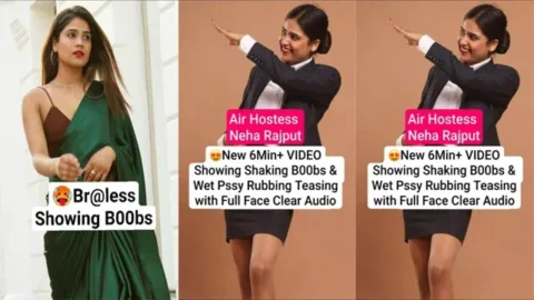 Air Hostess Neha Rajput New 6Min Premium Live