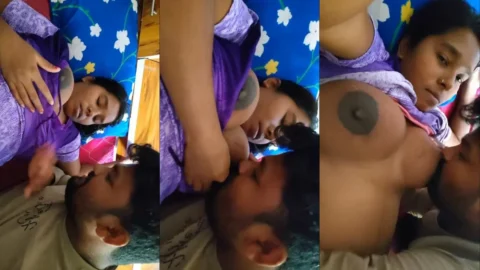 Leaked Village Bhabhi Sex Video as Horny Devar Sucks Her Big Boobs