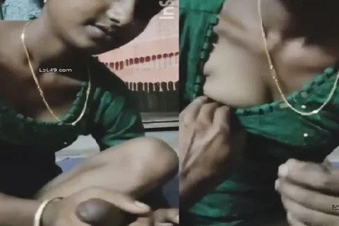 Village wife erotic blowjob and sex with husband