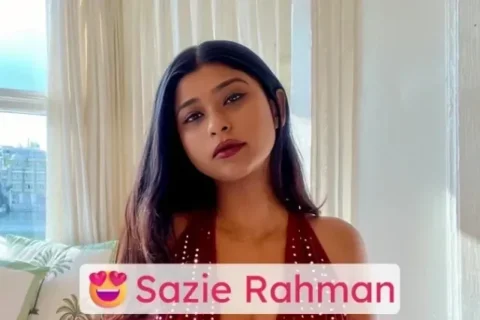 Insta Influencer Sazie Rahman Viral Video Teasing Fans Topless Boobs and Flashing Nipples Sex Video