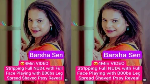 Barsha Sen Famous Model Latest Stripping Full Nude Mms Video