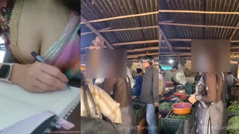 SexyIndianWife Dare In Crowded Veg Market Hotel Room Desi Video