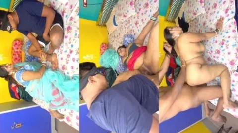Desi Bhabhi Rosy Blindfolded DP Threesome and Blowjob Sex Tape