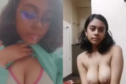 Beautiful Submissive Girl Spitting on her Boobs Licking Spit off the Ground Showing