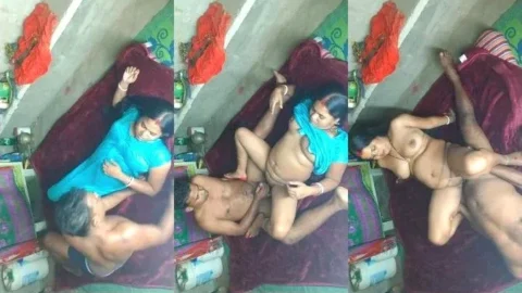 Village Boudi's Big Natural Boobs Bounce During Leaked Hardcore Fucking