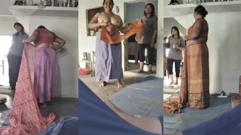 Naughty Mom Changing After Bath Infront Of Him And Her Sis Viral Free Video