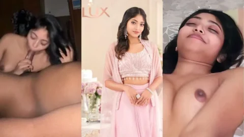 Leaked Desi GF Blowjob MMS with Big Tits Exposed