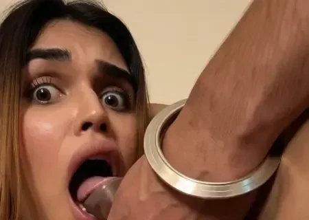 Hot Desi Babe With Massive Boobs Deep Sucking Big Cock
