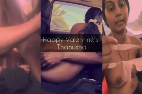 Valentines Day Tamil Lovers Having Nice Sex In Car