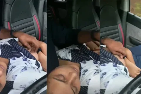 Cute Babe Boobs Pressed in Running car Sex Video XXX