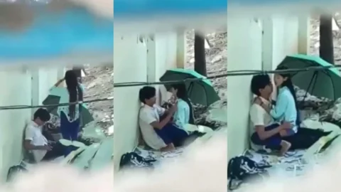 Desi School GF Fucked Outdoors in Leaked Public Sex MMS Video