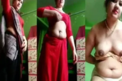 Super chubby Desi housewife sexy nude show