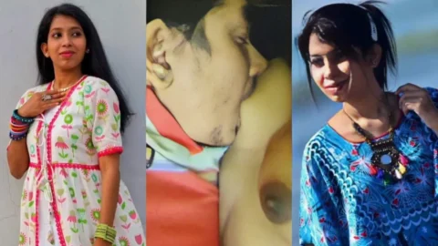 Leaked Desi Girlfriend Sex Clip With Boyfriend Sucking Her Big Boobs