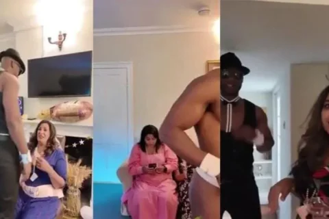 Multiple NRI Milf s Entertaining With BBC Stripper Leak
