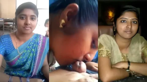 Horny Tamil Wife Sucking Hubby's Cock Leaked Blowjob Sex Video