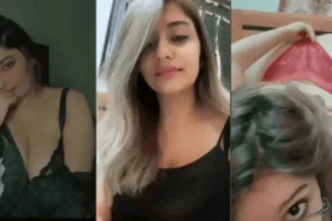 Extremely Gorgeous Indian Girl Records Nasty Dirty Masturbation Collage