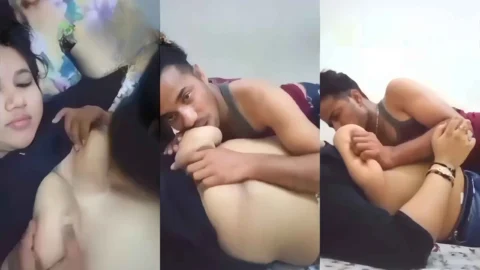 Leaked Desi Bhabhi Sex Video Lover Sucking Her Huge Boobs