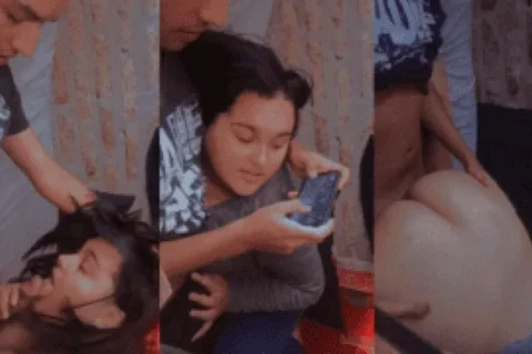 Cute Chubby Desi Girlfriend Teases Boyfriend From PUBG to Wild R