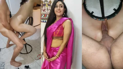 Desi aunty full nude getting fucked hard in a chair
