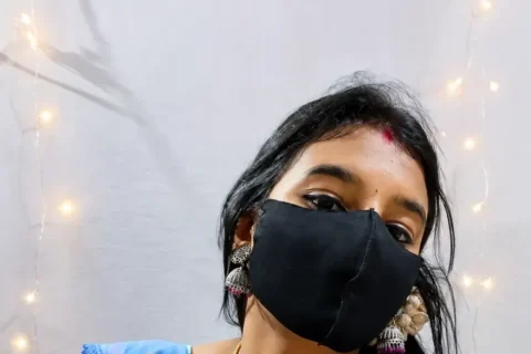 Aleena Kweeen aka Zugerlips Stripping Saree Teasing Nude Body And Rubbing Pussy