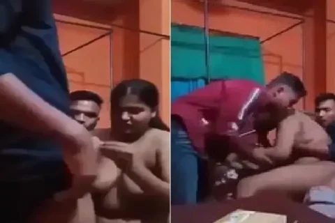 Paid desi randi threesome viral home sex