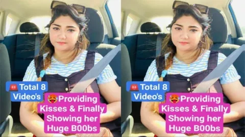 Cute Big Boobie Trending Girl Most Demanded Kisses Huge Boobs Pressing with Full Face