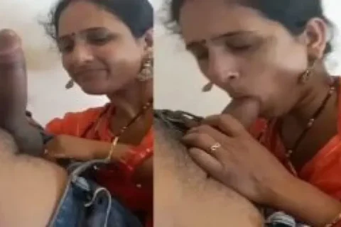 Orange nighty bhabhi blowjob in Rajasthani sex