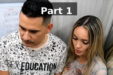 Horny Couple Almost Caught Fucking in the Elevator Leaked Sex Video Part 1