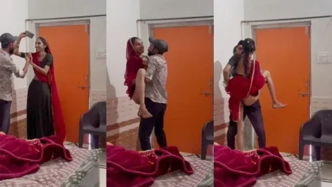 Sexy Teen Wife Affair Window Recorded Sex Video Leaked Online