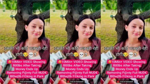 Beautiful Girl Taking Money Ends up Removing Panty,Full Nude Blowjob Fucking in Park Licked Video