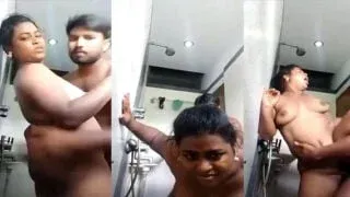 Hot Desi Wifes Secret Bathroom Romance with Husband Sex Video