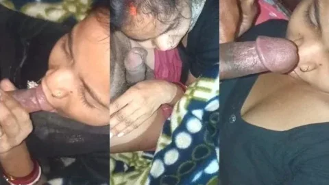 Leaked Desi Bihari Wife Blowjob on Cozy Blanket Sloppy Deepthroat