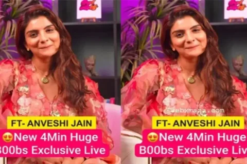 Exclusive Anveshi Jain live show with huge boobs and hot romance Sex Video