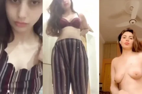 Sexy Curvy Desi Girl Enjoying Alone In Full Frontal And Back Nudes