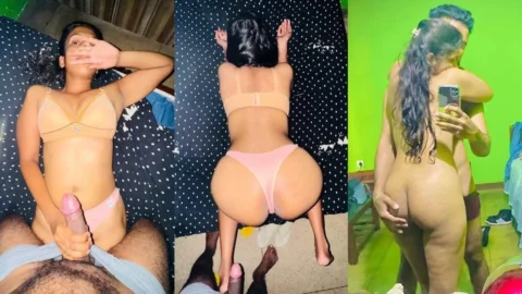 Sri Lankan Girlfriend's Big Ass Naked Blowjob and Trying to Fuck Leaked Sex