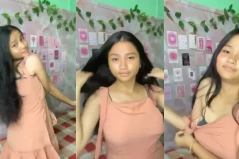 Beautiful Cute Shy Girl showing her beautiful Boobs and Ass and pussy