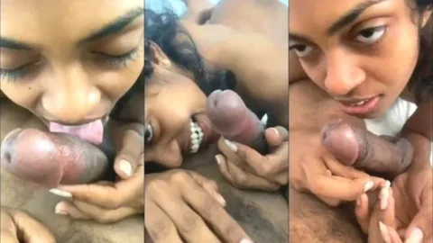 Leaked Desi Girlfriend Giving Sloppy Blowjob To Boyfriend