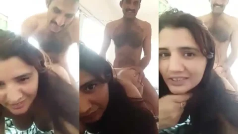 Desi Tenant GF Fucked Hard by Landlord in Doggy Style Leaked Sex